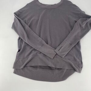 Athleta‎ Gray Long Sleeve Thumbhole Crew Neck Sweatshirt Women's Size S